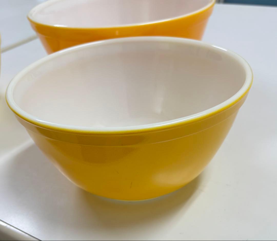 PYREX ミキシングボウル　オールドパイレックス　ビンテージ　アメリカ製　レア