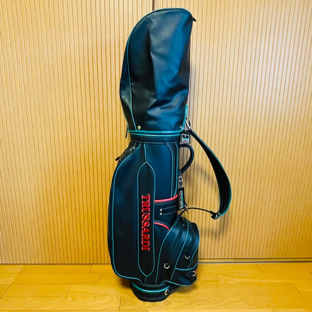 【ほぼ新品】TRUSSARDI トラサルディ キャディバッグ ゴルフバッグ
