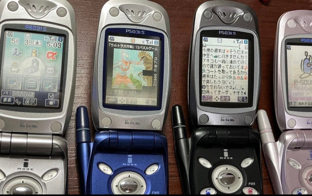 携帯 ガラケー モックアップ ドコモ P503is 全色 パナソニック 展示品