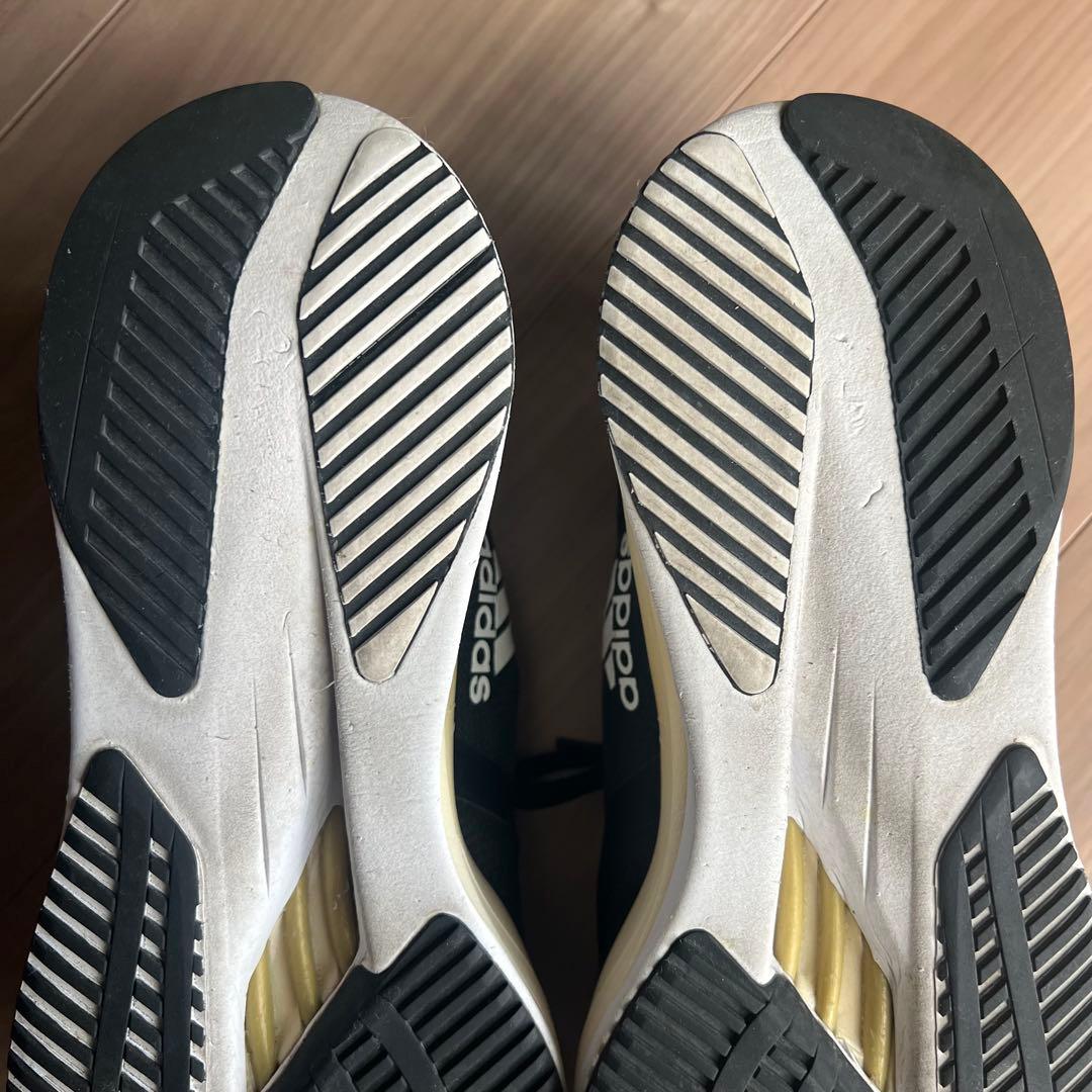 adidas ブラックランニングシューズ アディゼロ ボストン 10