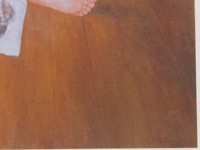 李志宏、【画】、希少な大判額装用画集より、美品、日本人画家