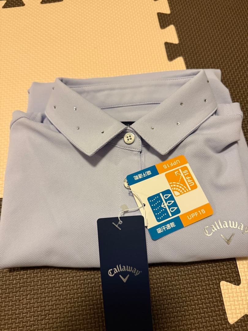 Callaway 薄紫 ポロシャツ UPF 15