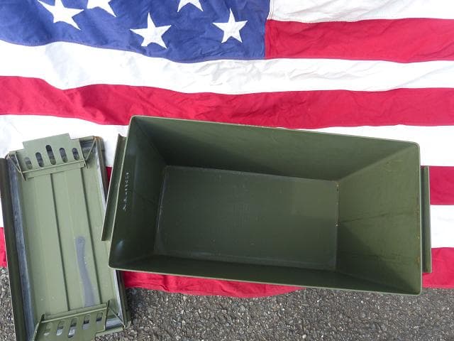 米軍　AMMO BOX 特大　道具箱 などに　アンモキャリングケース　89