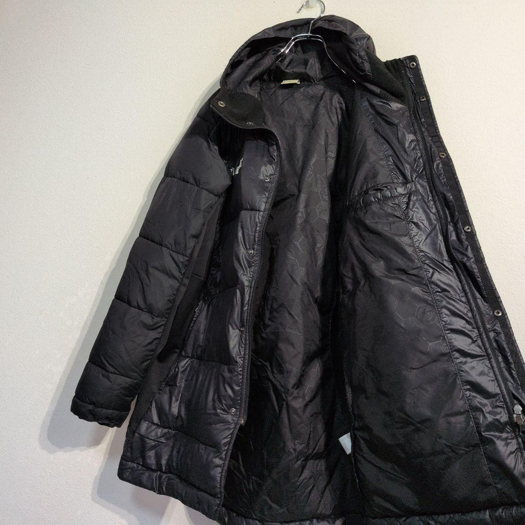 ATHLETA　フーディー　中綿ジャケット　ベンチコート　黒　メンズ Ｌ