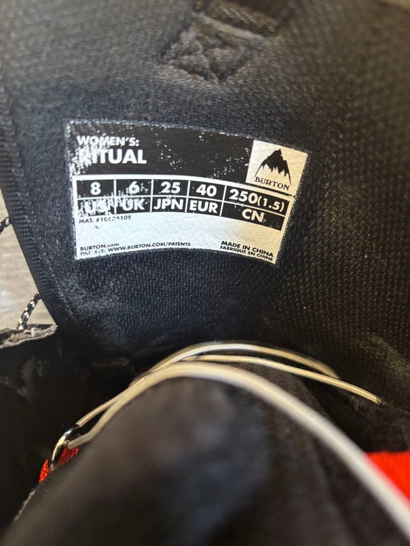 Burton RITUAL スノーボードブーツ 女性用 ブラック　25cm