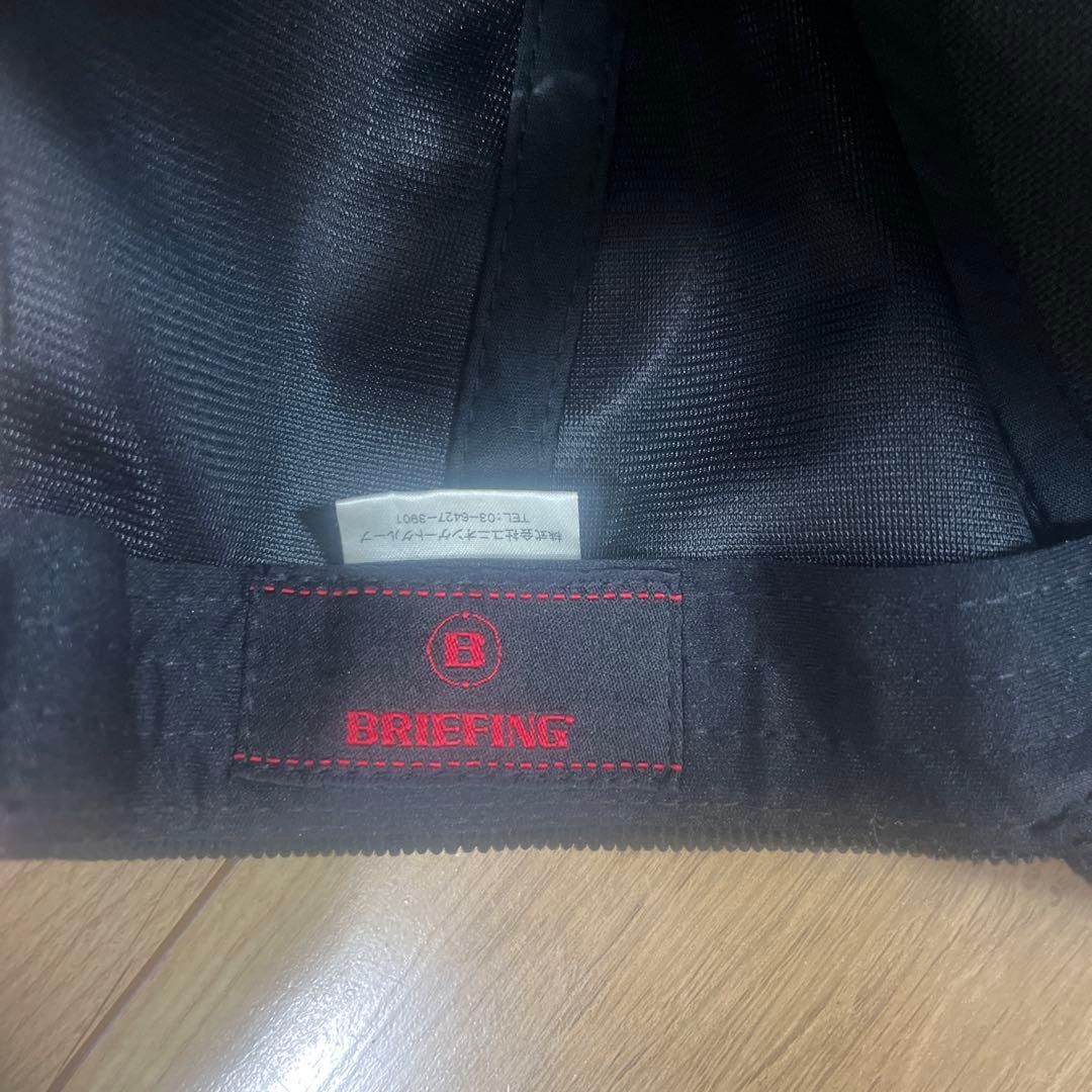 BRIEFING ブラック コーデュロイキャップ