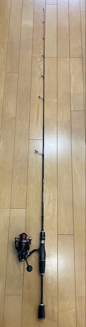 釣りセット2ピーススピニングロッド（198㌢）1000番スピニングリールライン付