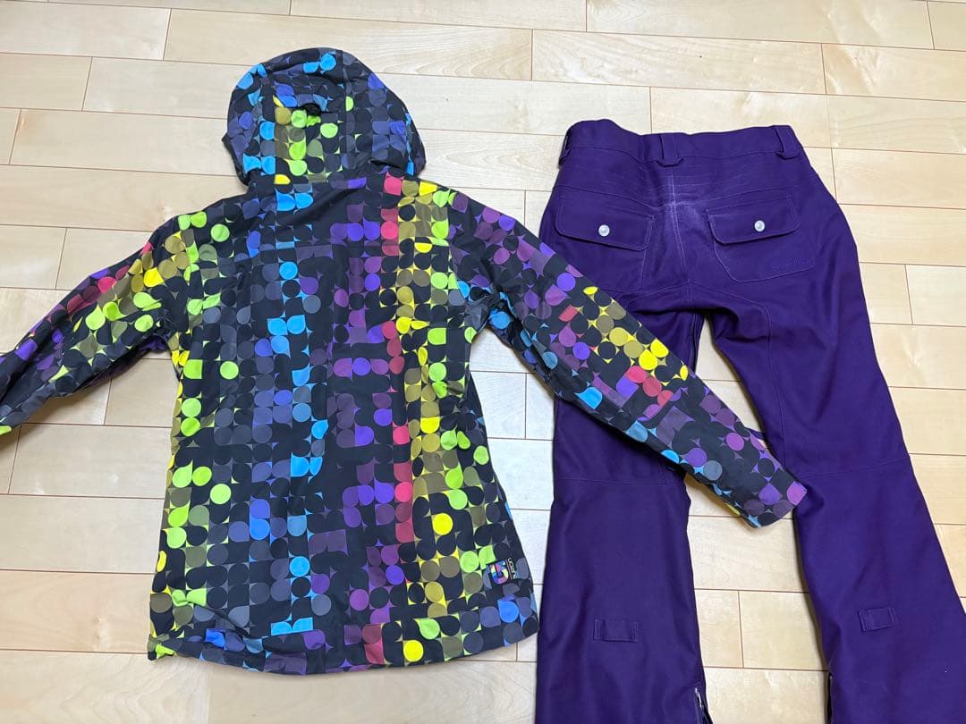 【値下げ可能】BURTON バートン　スノボ　ウェア　セット　パープル