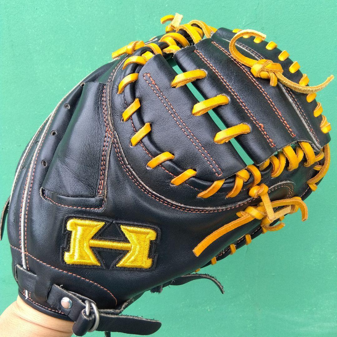 野球 グローブ 軟式用キャッチャーミット 己極 軟式シリーズ ハイゴールド