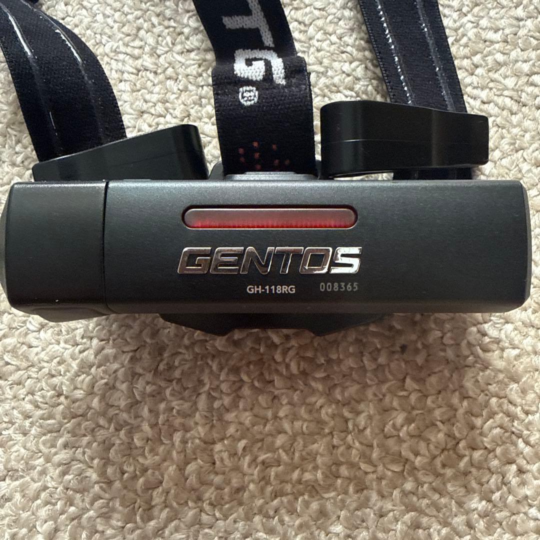 ①ジェントス　GENTOS　LEDヘッドライト　GH-118RG