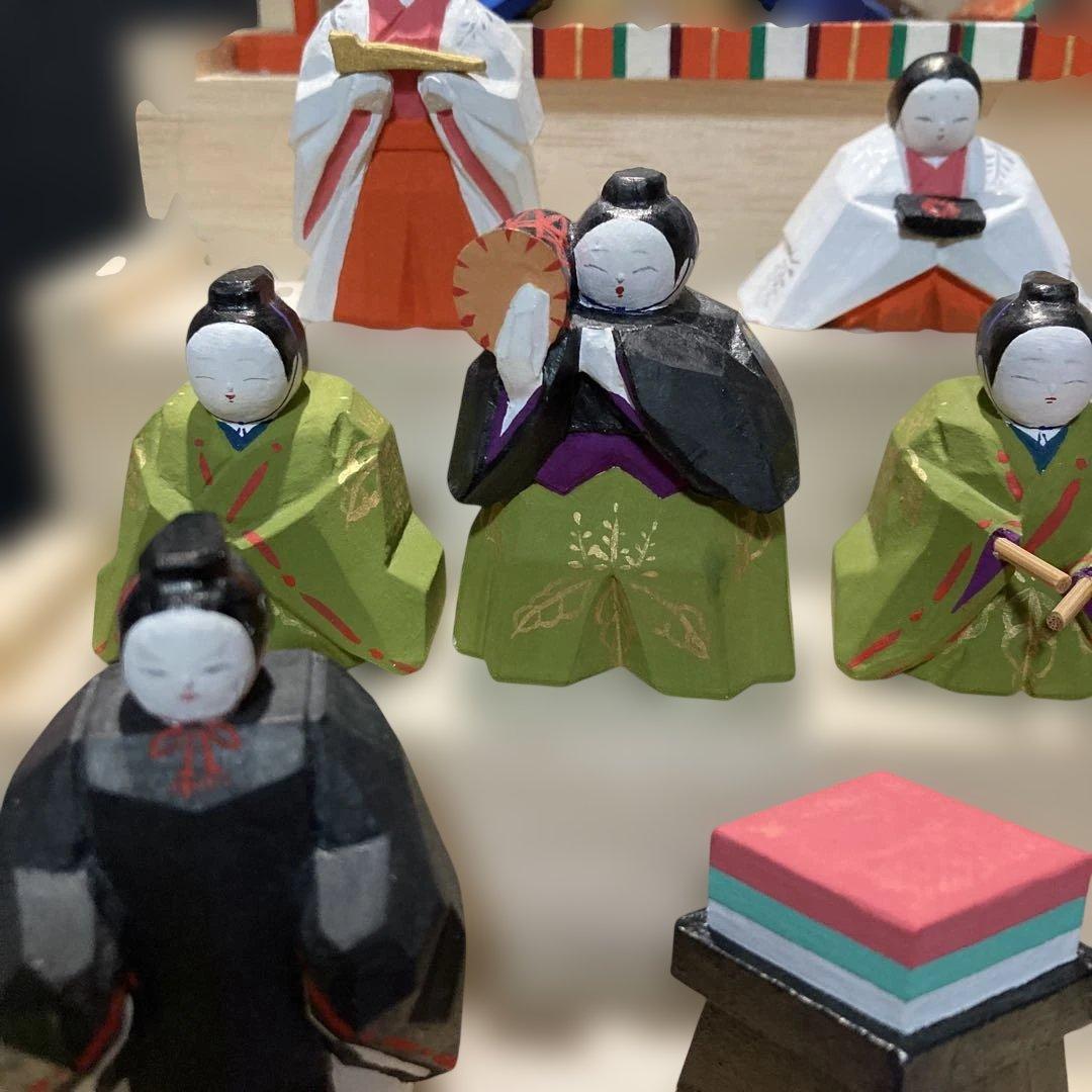 雛人形　奈良一刀彫り