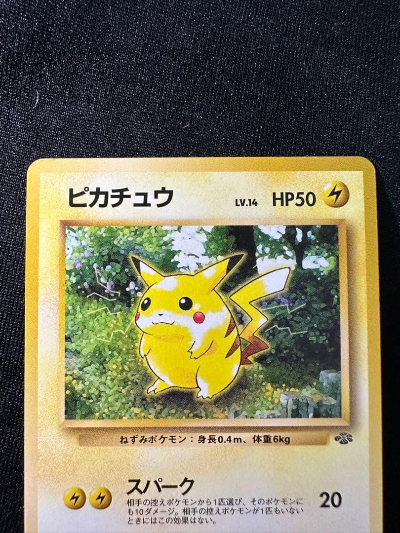 旧裏 極美品 ピカチュウ ポケモンジャングル センタリング○