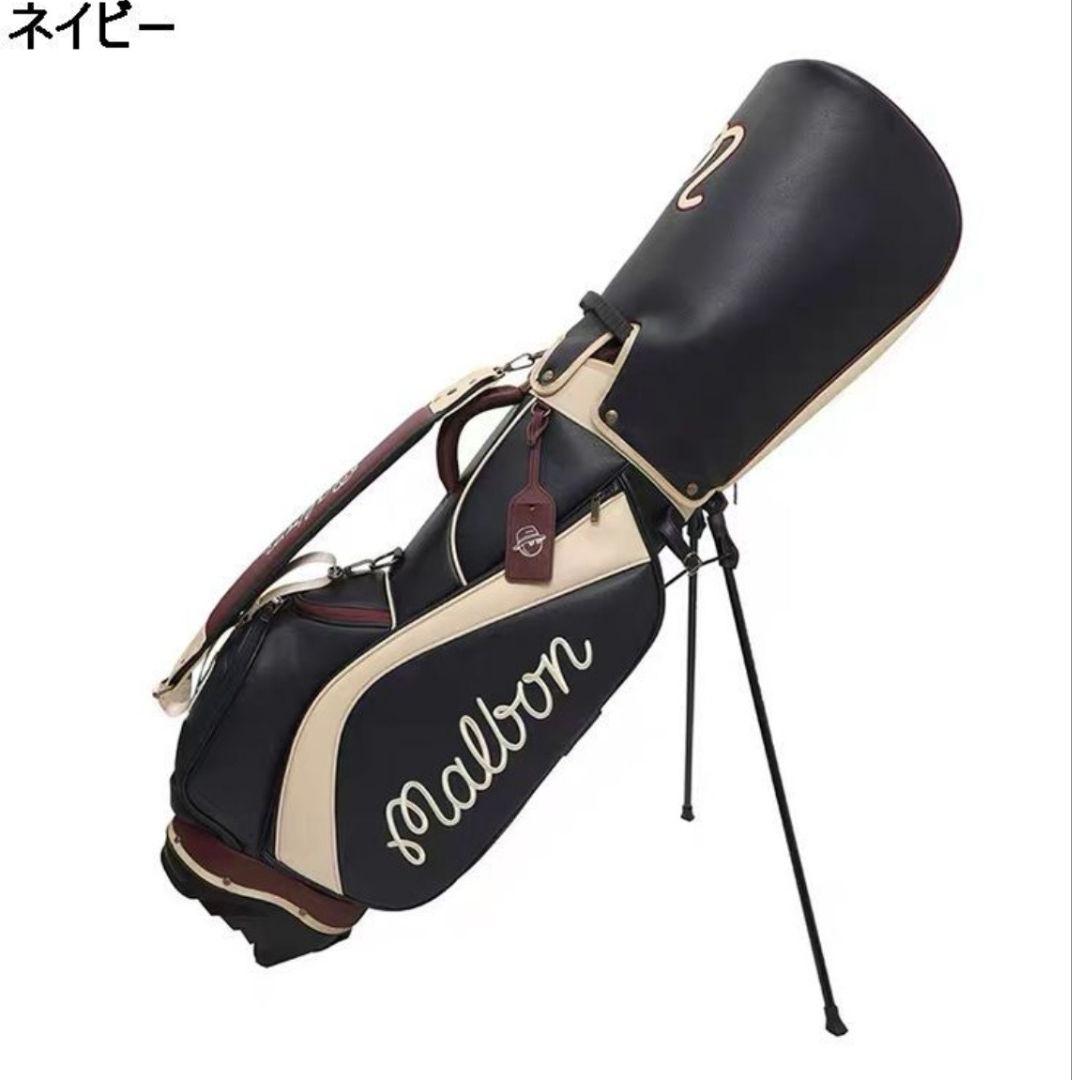新入荷★Malbon ゴルフバッグ・キャディバッグ ネイビー