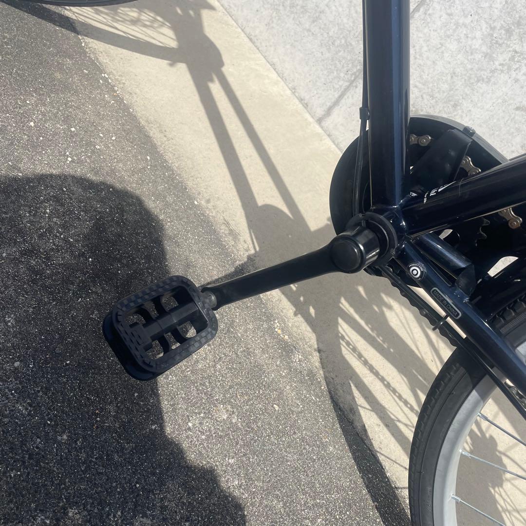 ママチャリ 自転車 27インチ シティサイクル ネイビー