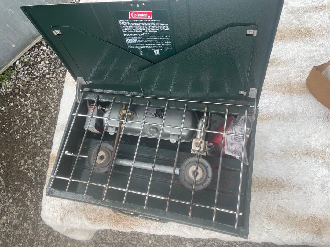 美品 Coleman コールマン ツーバーナー　414-700J