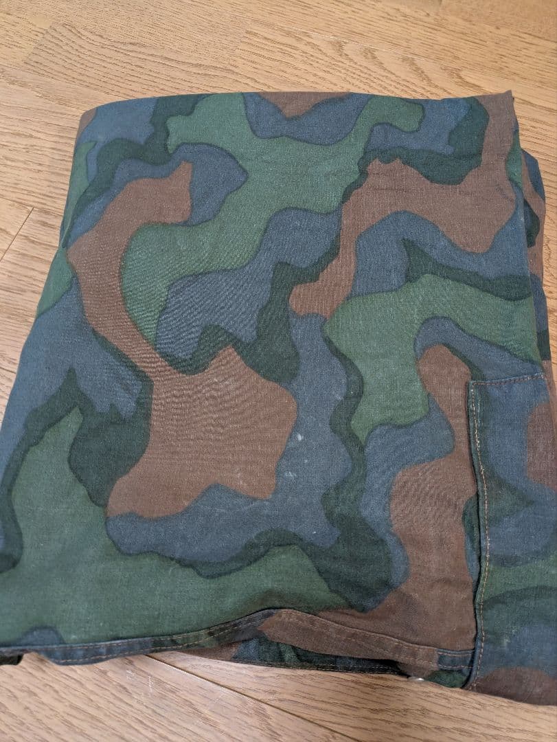 ノルウェー軍幕　カモ2 used 1枚　穴あり