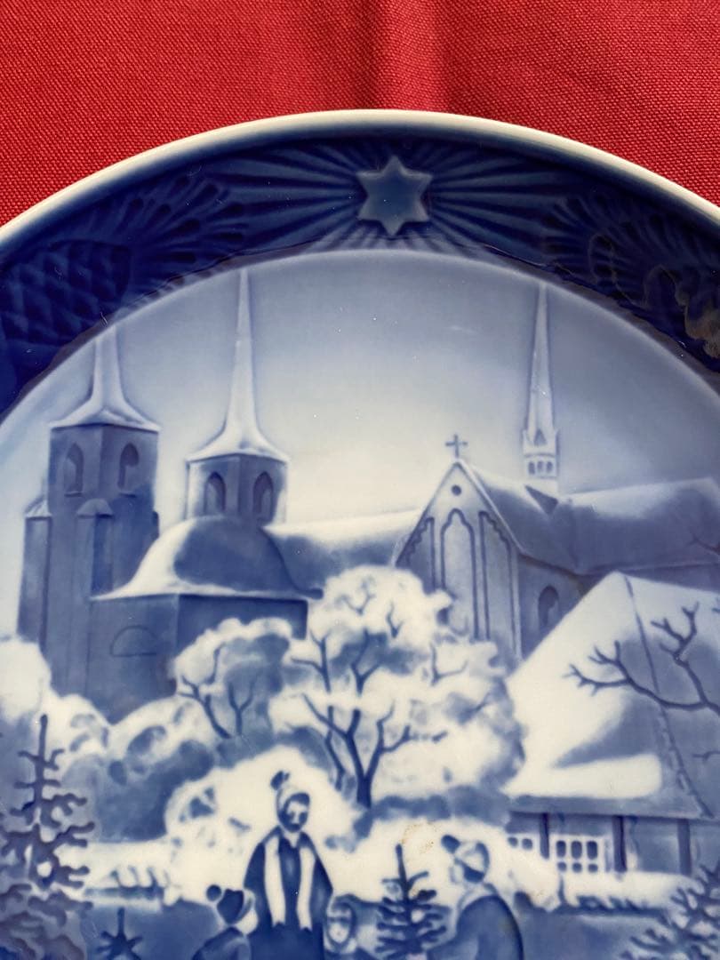コペンハーゲン1997年 陶器皿 冬の風景