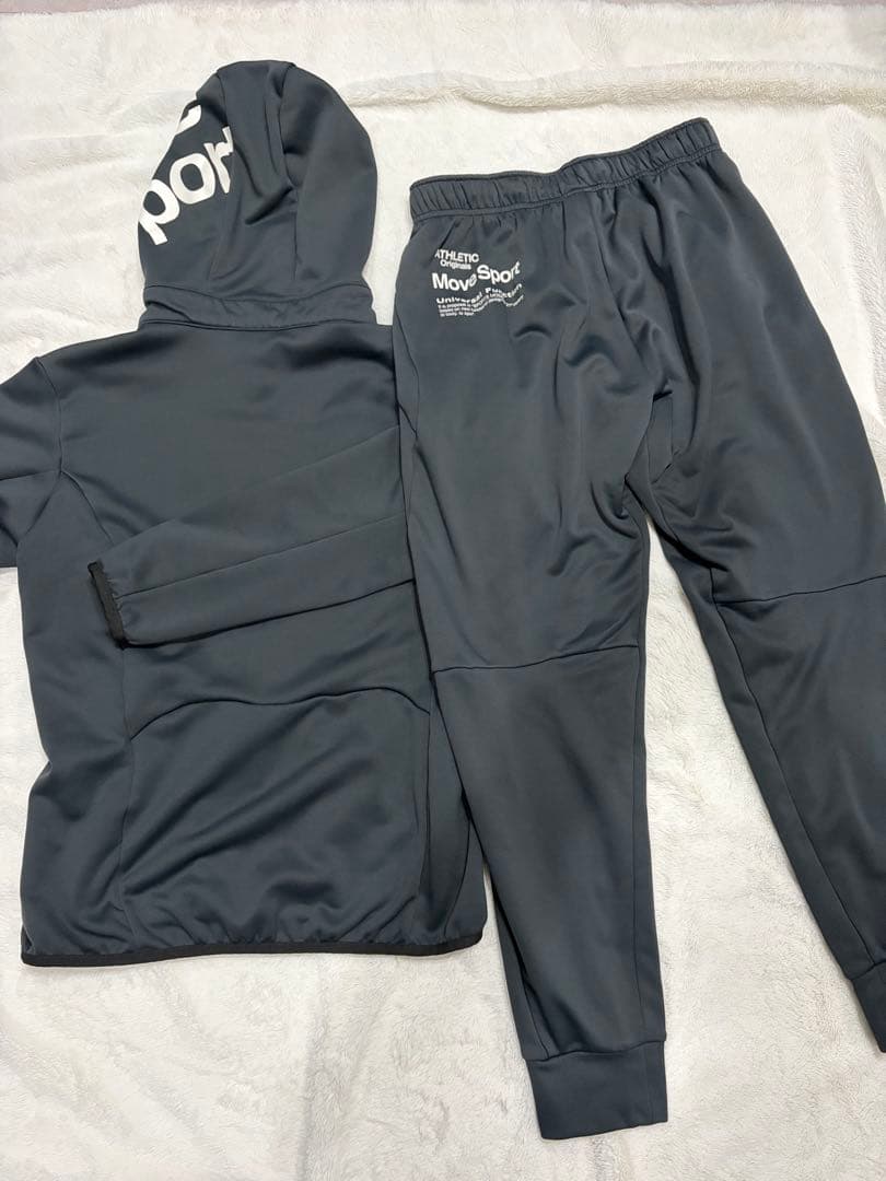 DESCENTE MoveSport メンズSジャージ上下セット ダークグレー
