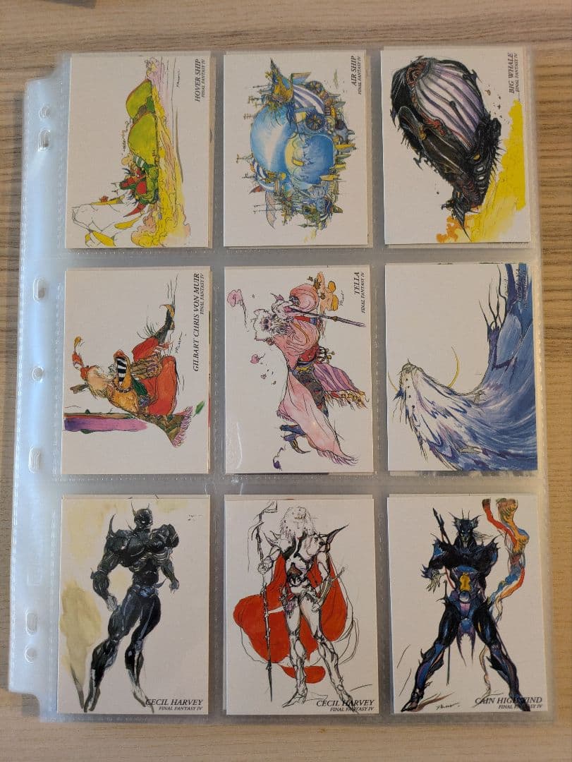 ファイナルファンタジー　アート　カード　コレクション　天野喜孝　セット