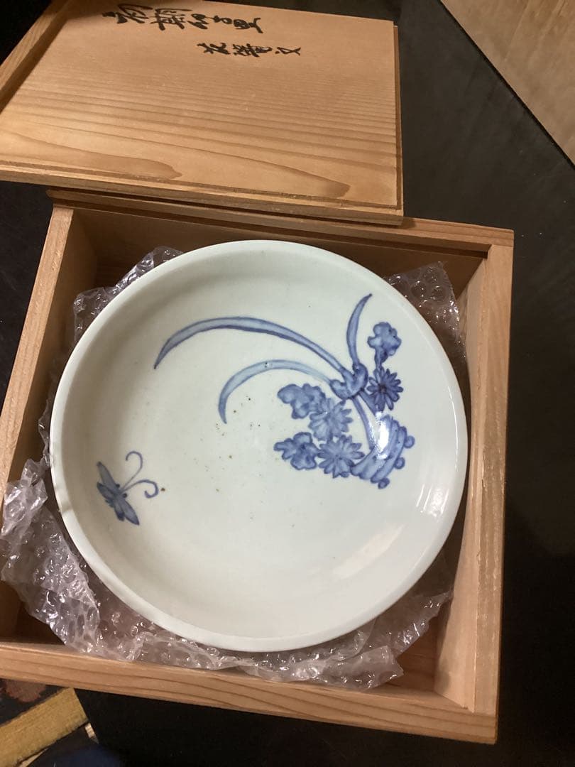 古美術骨董品蔵出し等コレクション品時代物整理出品　初期伊万里染付七寸皿