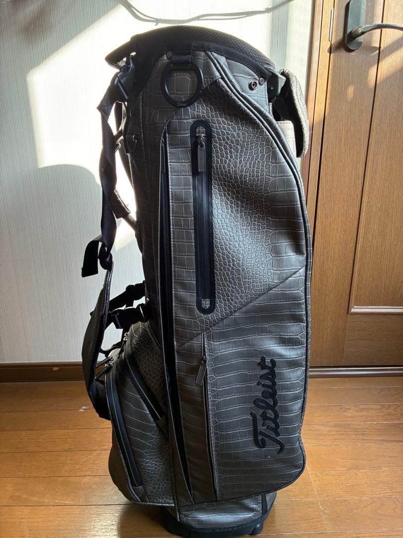 Titleist メルセデス・ベンツ キャディバッグ グレー クロコ型押し