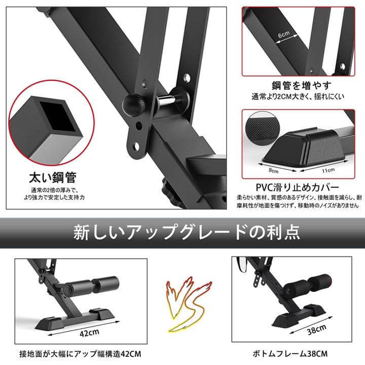 トレーニングベンチ フラットベンチ 耐荷重450KG