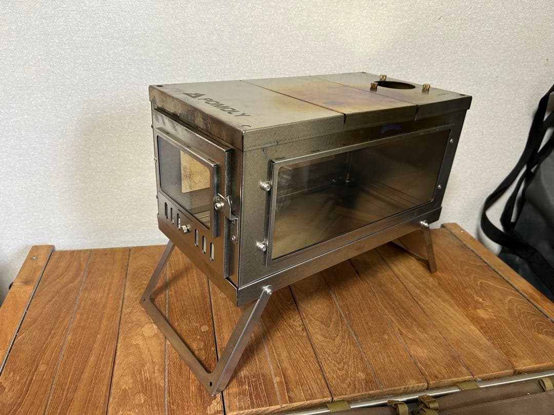 POMOLY TIMBER Lite チタンストーブ （単一ガラス窓版） ？