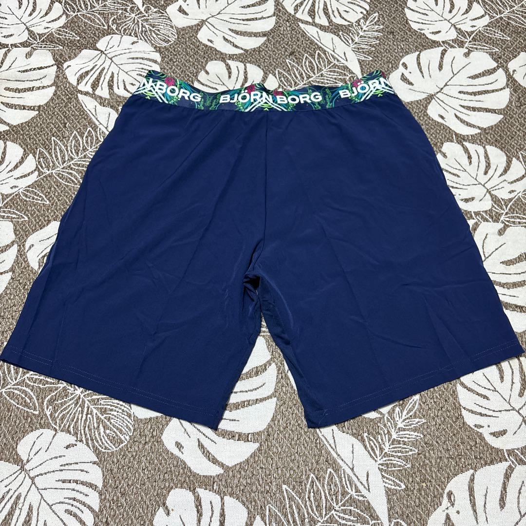 Björn Borg（ビヨン・ボルグ）メンズ　テニスショーツ　ネイビー　L