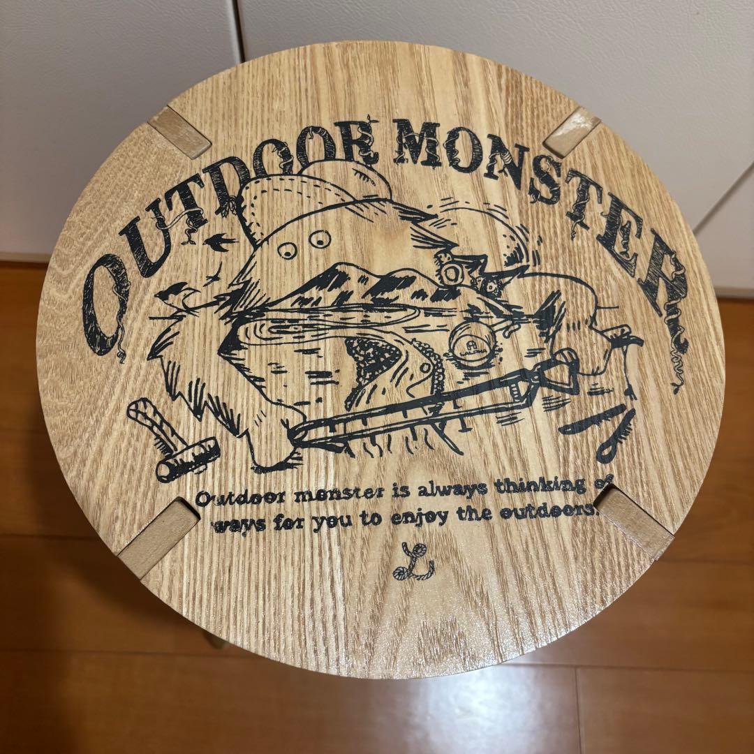 OUTDOOR MONSTER 生刷り スツール