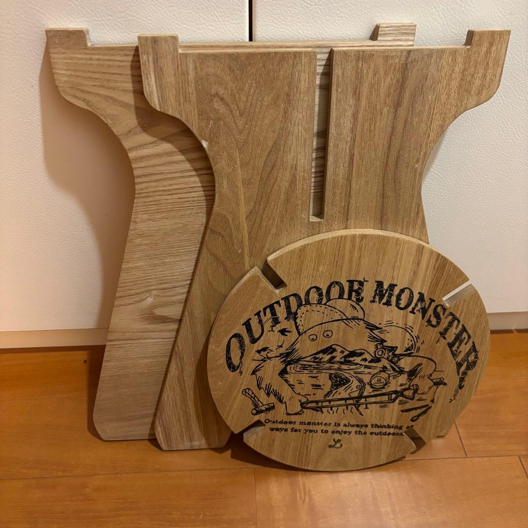 OUTDOOR MONSTER 生刷り スツール