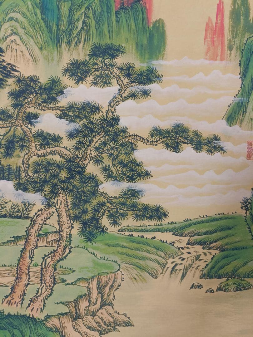 【仇英】杜少陵诗意图 中国画 掛け軸 水墨画 和室 玄関 茶室 壁掛け 美術品