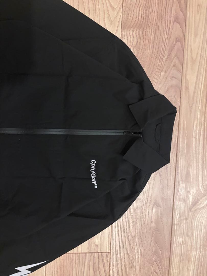 CphiGolf 黒 ジッパー　コーチジャケット　薄手　L