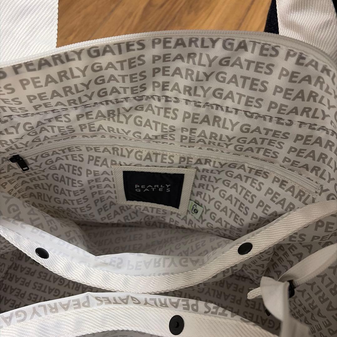 PEARLY GATES ホワイトトートバッグ