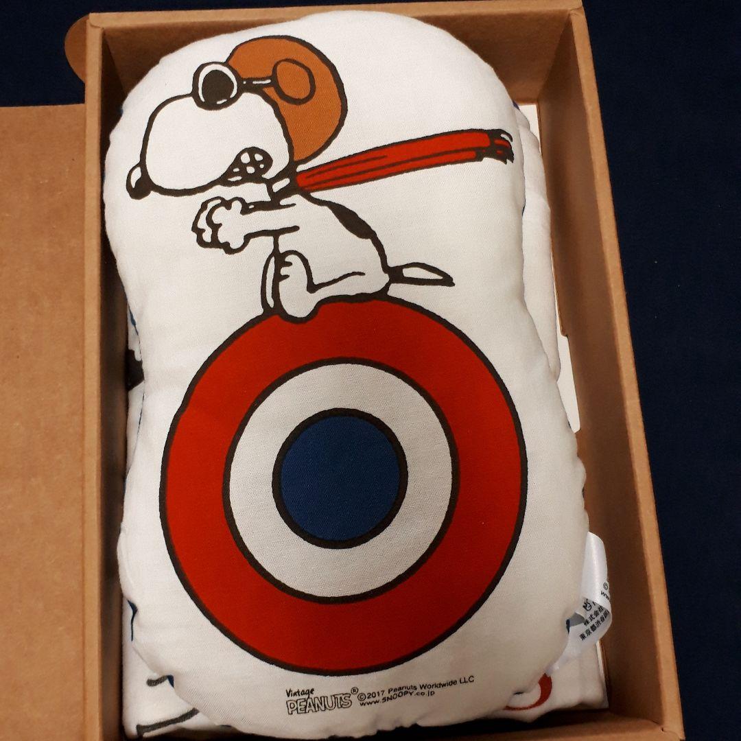 新品　SNOOPY ミニクッション ブランケットセット デニムアンドダンガリー