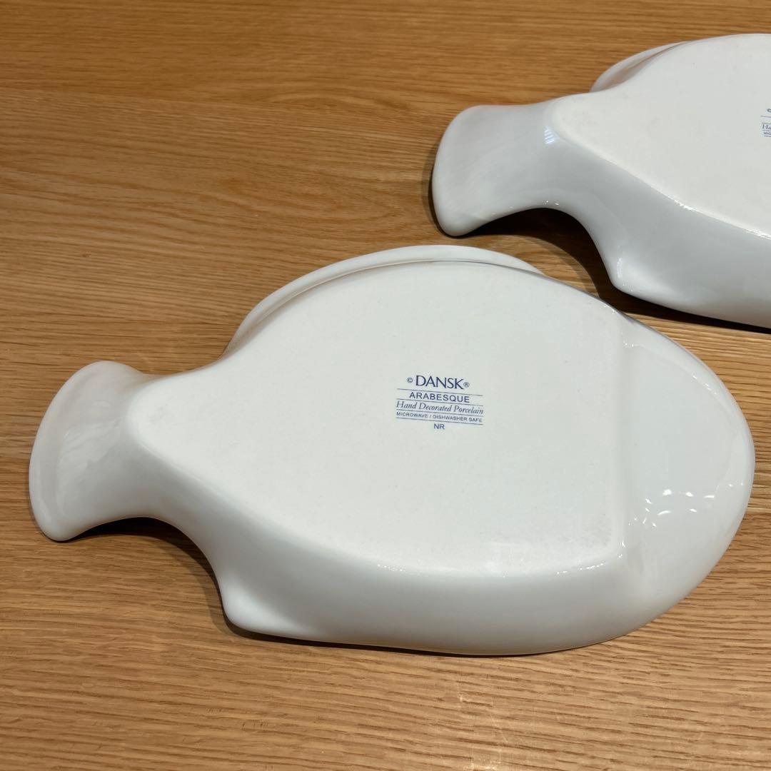 ダンスク DANSK スモールフィッシュプラター アラベスク　3枚セット