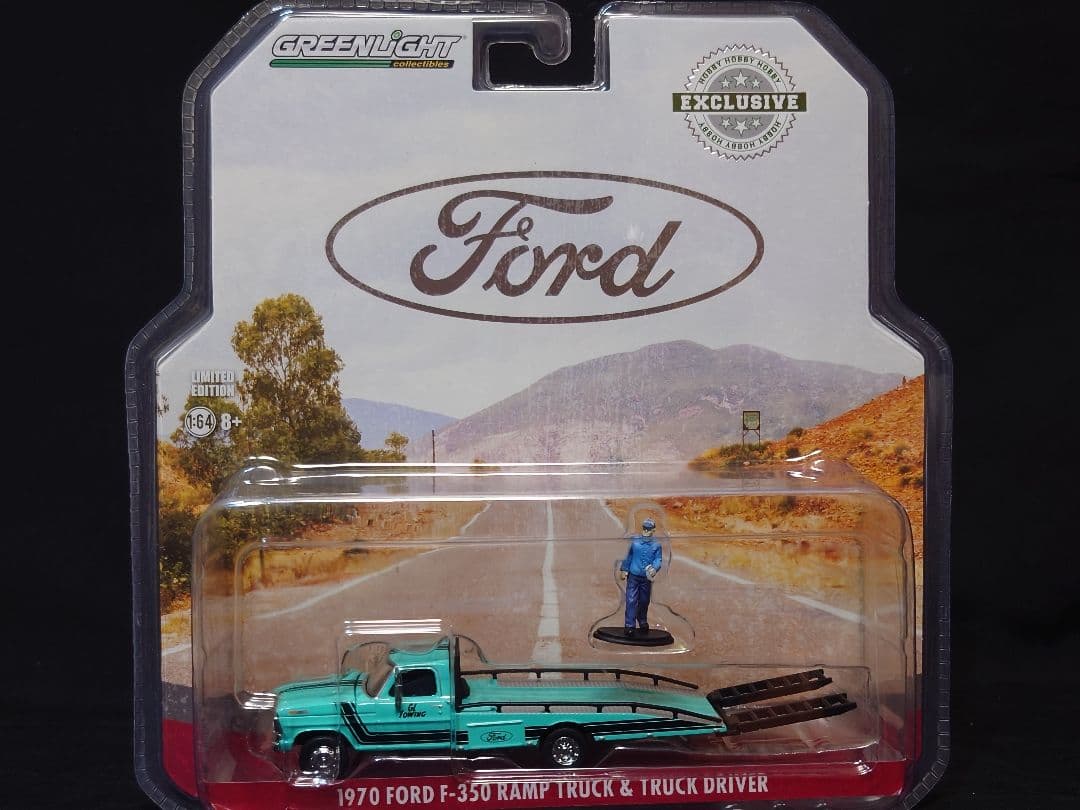 グリーンライト1/64Scaleミニカーシボレーフォードランプトラック3台セット