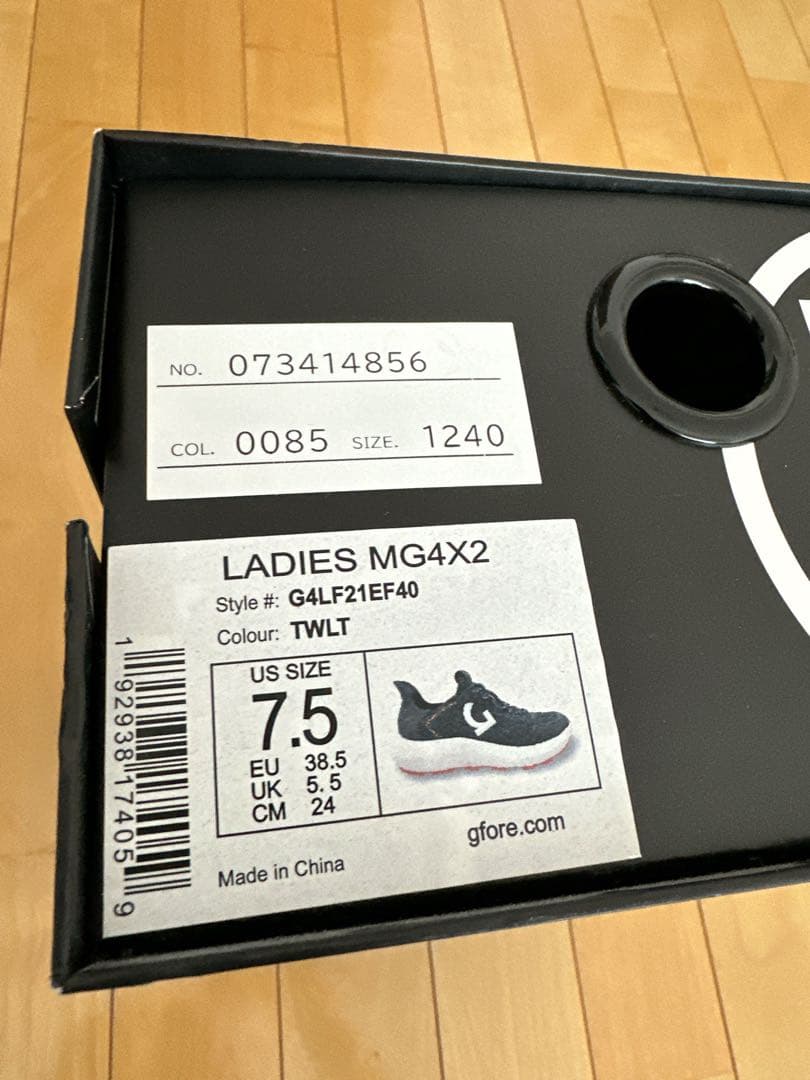 新品未使用　GFORE 7.5 24 ゴルフシューズ　レディース　ネイビー