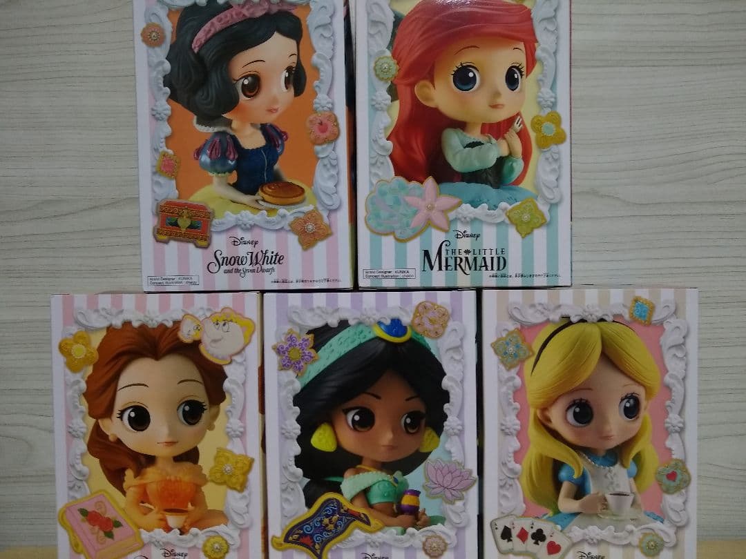 ディズニー Qposket Sugirly フィギュア レアカラー 5点セット