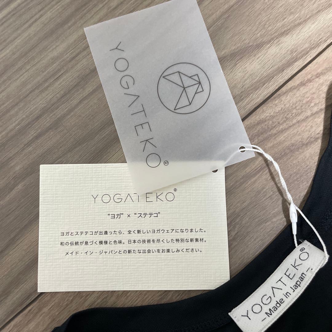 新品 YOGATEKO ヨガタンクトップ M 日本製 バックスリット 黒