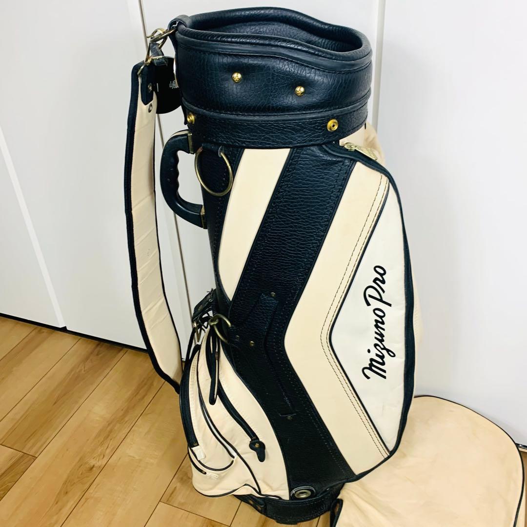 MIZUNO PRO キャディバッグ ゴルフバッグ フード付き