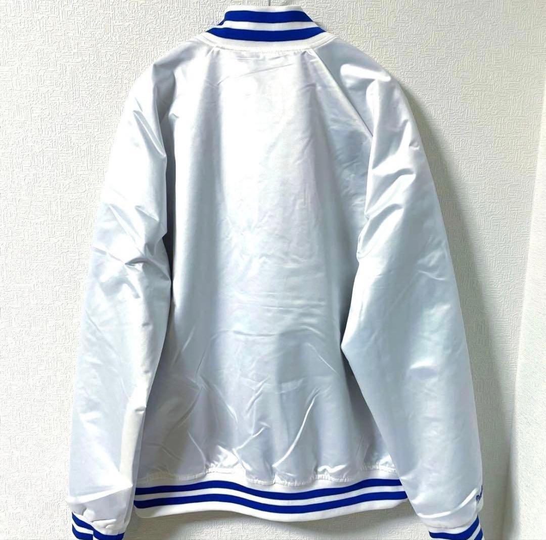 ドジャース スタジャン　ミッチェル＆ネ　Dodgers L (XL相当) 白
