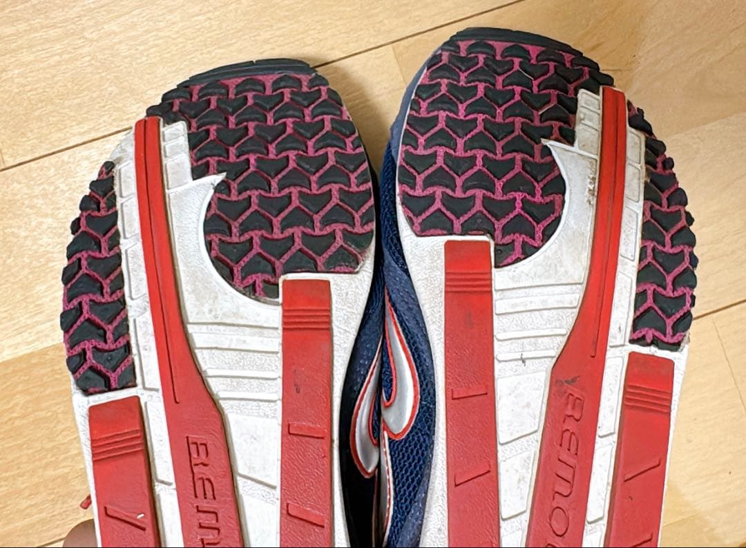BEMOLO ビモロシューズ青と赤　初動負荷　25.5センチ