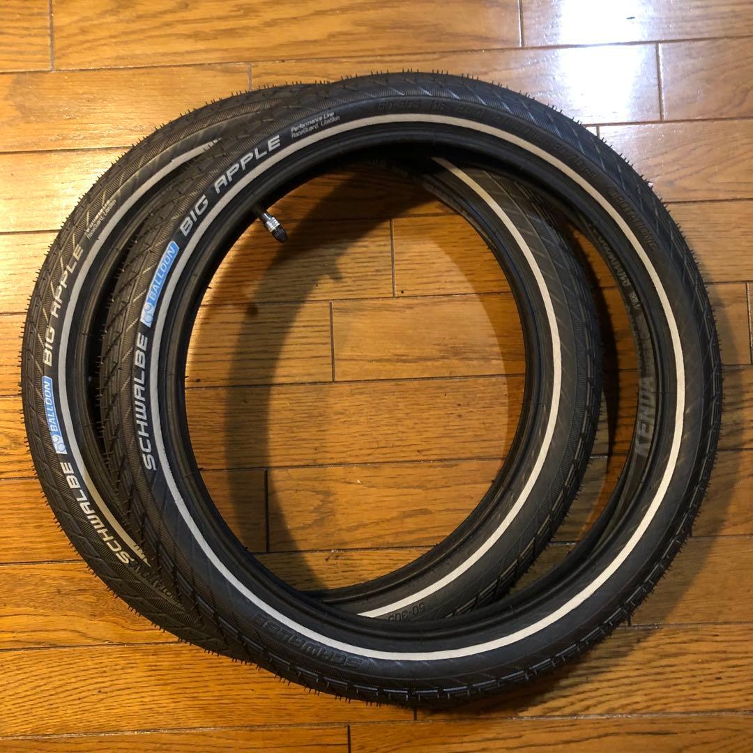 【2本16インチ】SCHWALBE BIG APPLE タイヤセット。