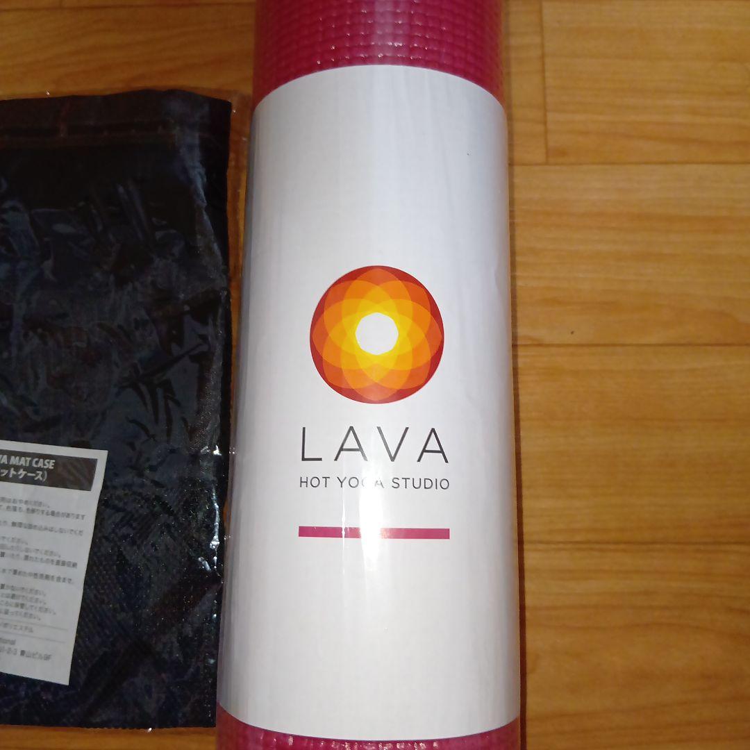 新品未開封 LAVA ヨガマット　濃いピンク収納ケースセット