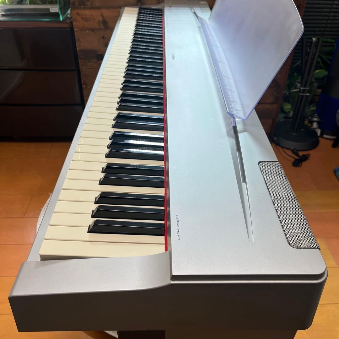 【付属品完備】YAMAHA 電子ピアノ P-70 88鍵盤 スタンド付き