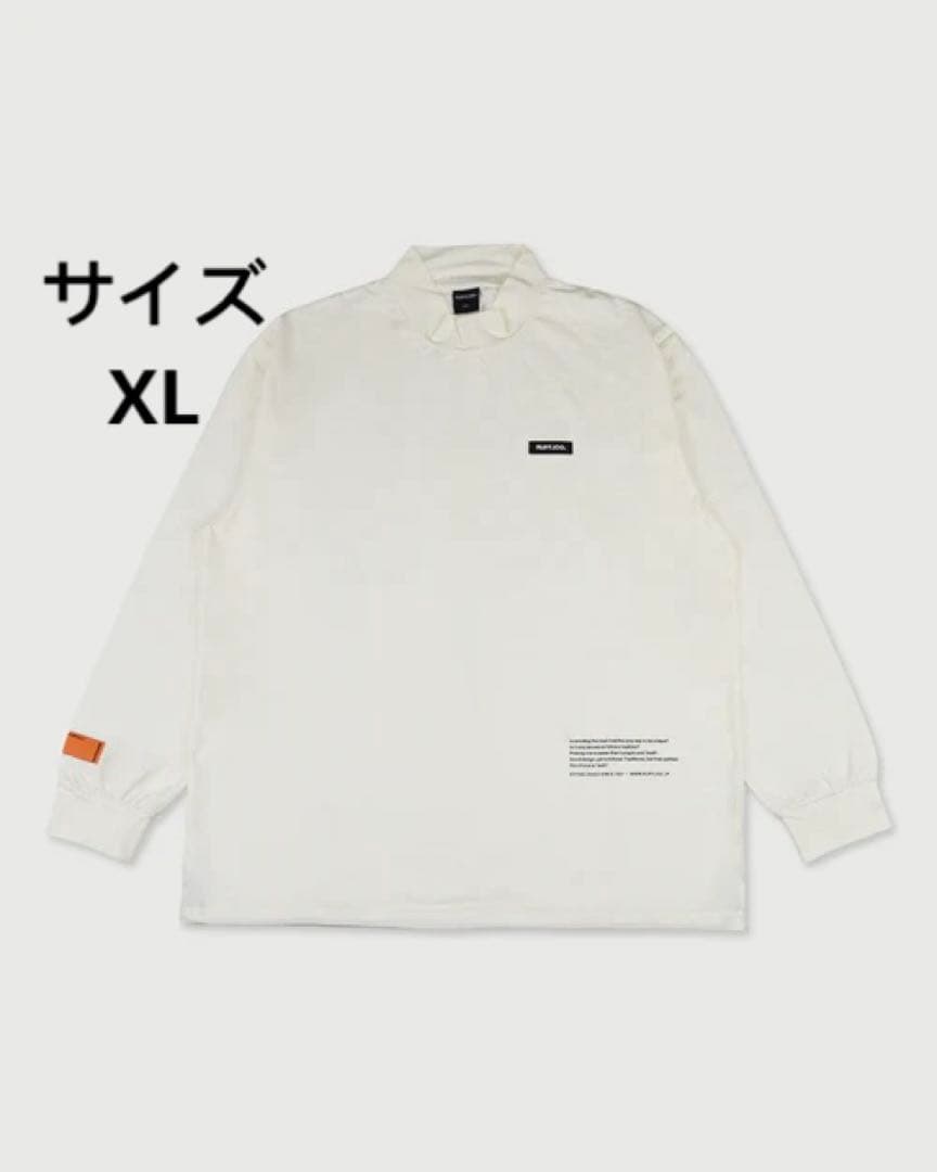 新作　RUFFLOG LOGO L/S MOCK NECK サイズXL