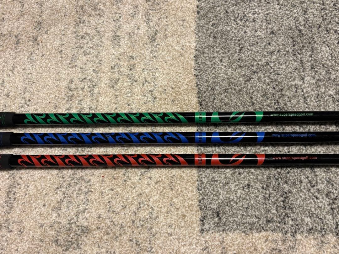 SuperSpeed Golf トレーニングクラブ 3本セット メンズ