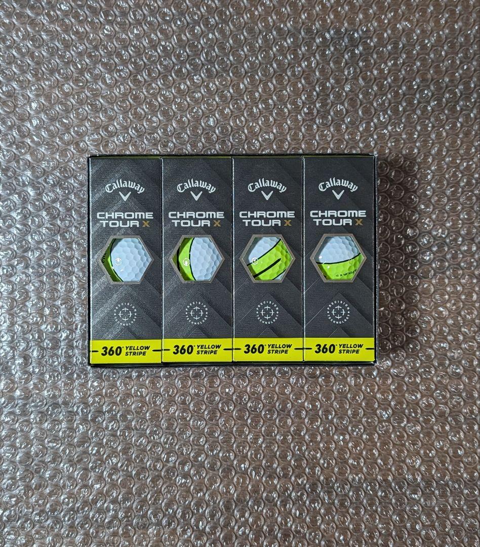 新品　キャロウェイ クロムツアーXイエロー 360°トリプルトラック　3ダース