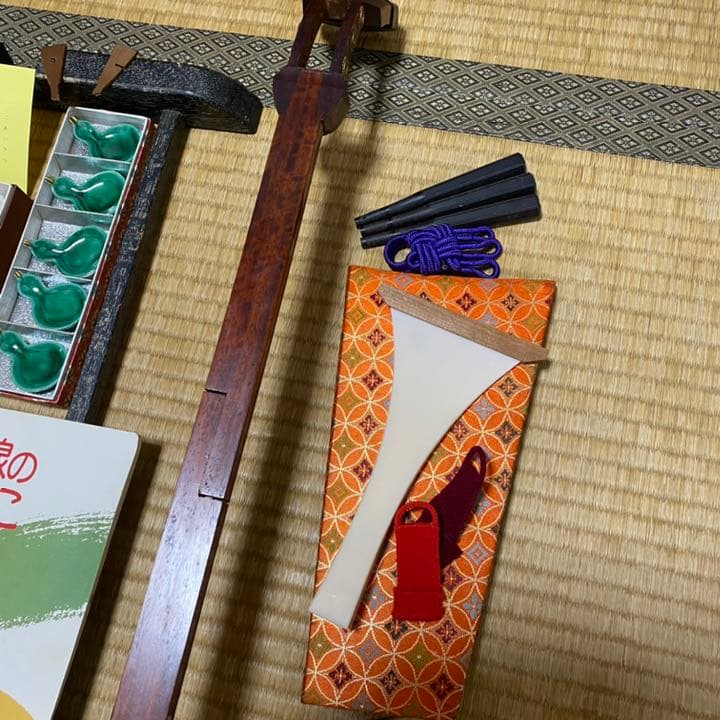 【匿名配送】三味線　和楽器　楽器　入船堂　箸置き　等　セット