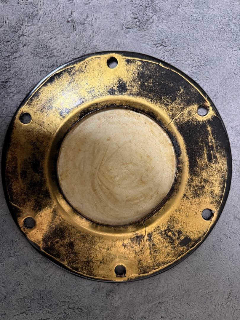 ２　和楽器　小鼓　革　１枚　鼓　中古